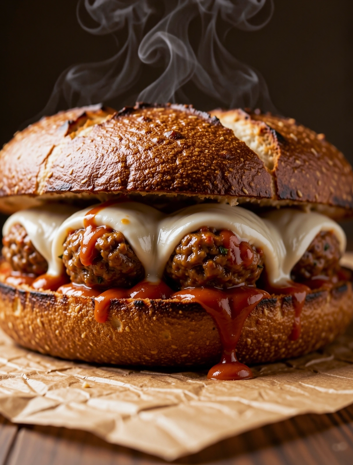 Signature toasted hot sub sandwich