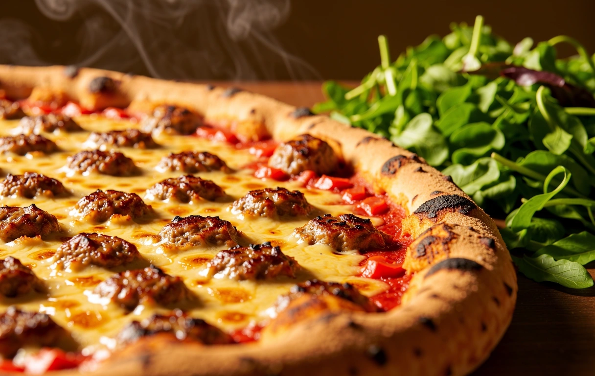 Artisanal stone-baked pizza