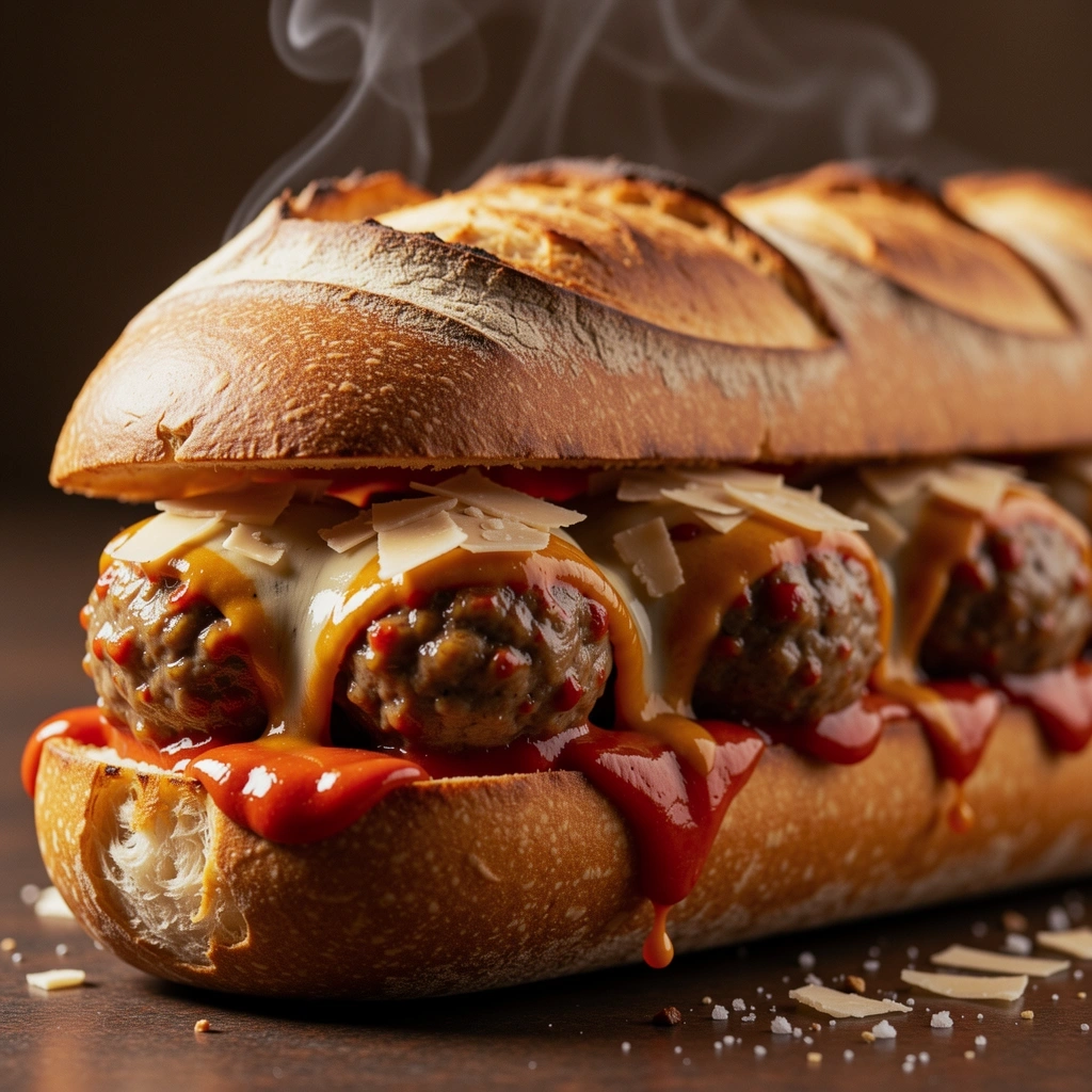 Gourmet meatball sub