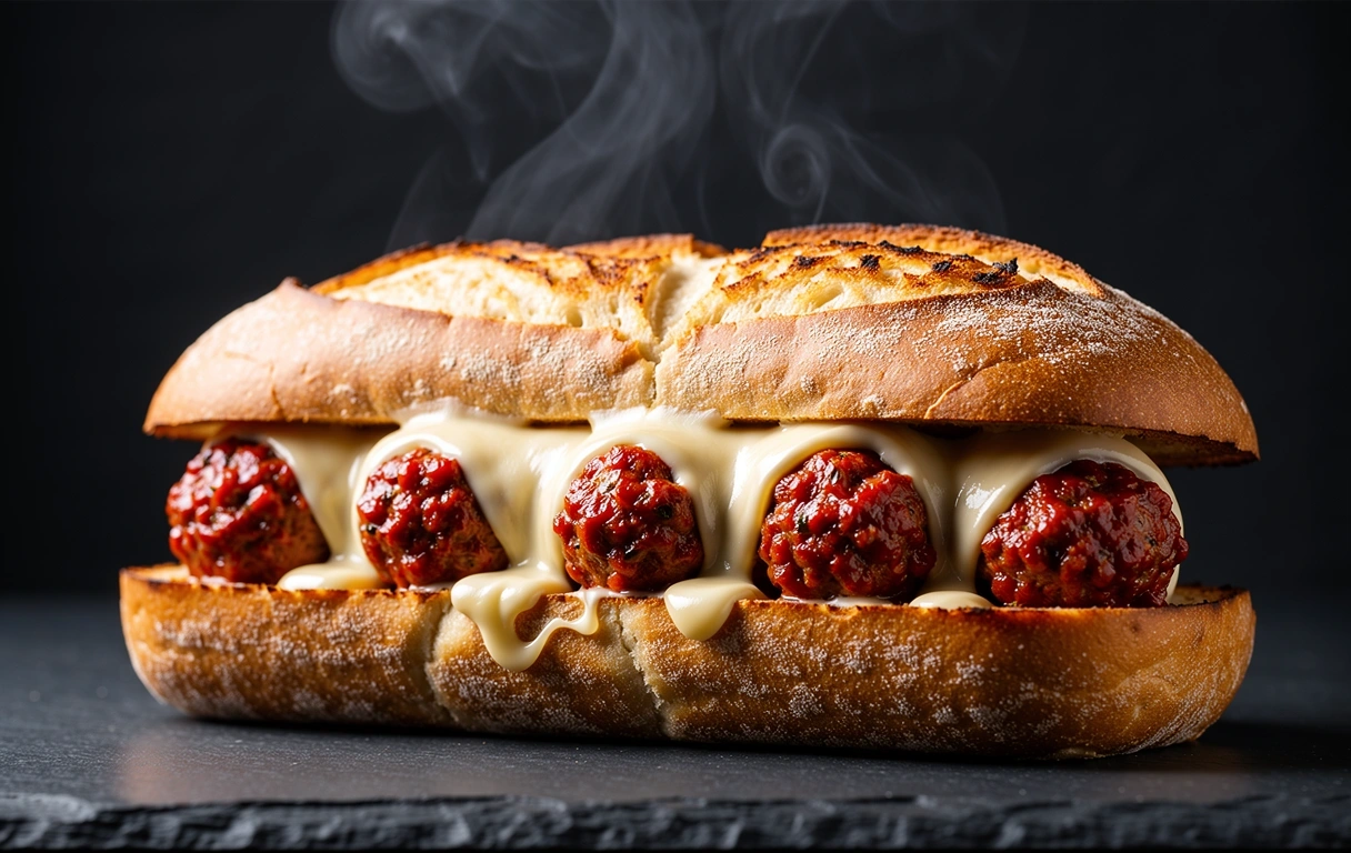 Signature meatball sub craftsmanship
